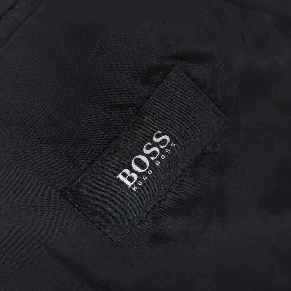 HUGO BOSS Men's Wool Blazer 44R Black Einstein Sigma‎ USA Made Tailored Classic